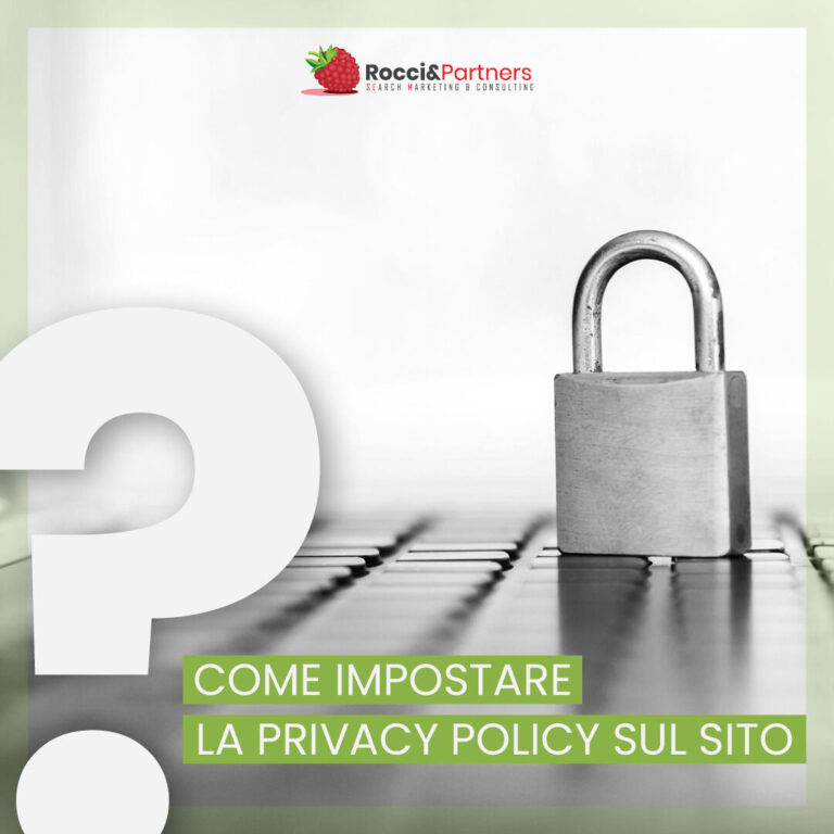 Come impostare la privacy policy sul sito